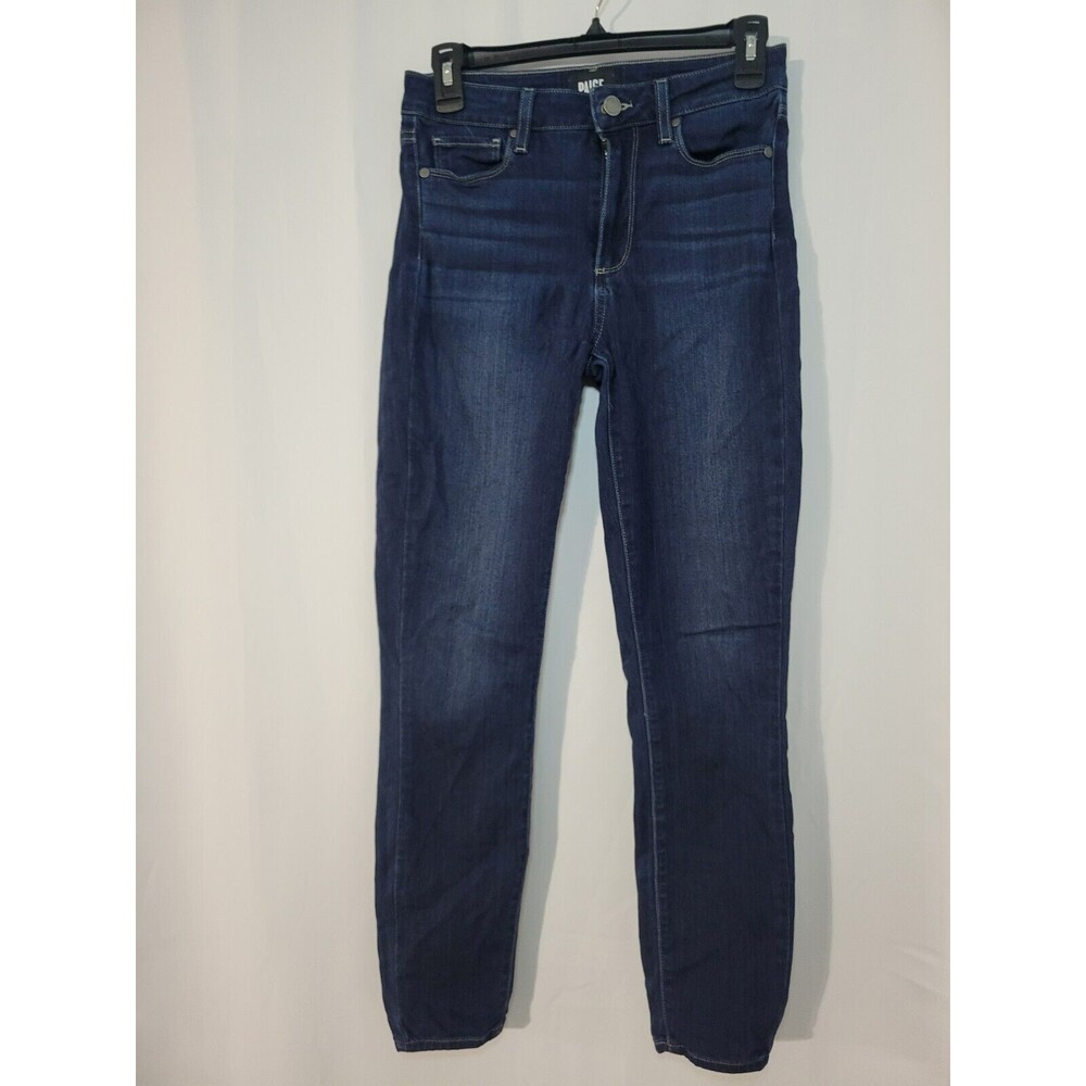 PAIGE Denim Hoxton Dark Wash Stretch Mid Rise Ankle Skinny Jeans 27